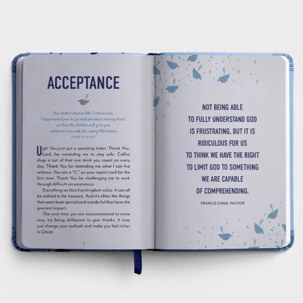 Inside page example for the Bible Promises for Graduates