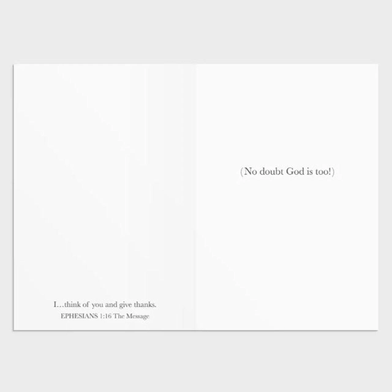 Sample verse from one of the cards in the He Cares for You Thinking of You Boxed Set