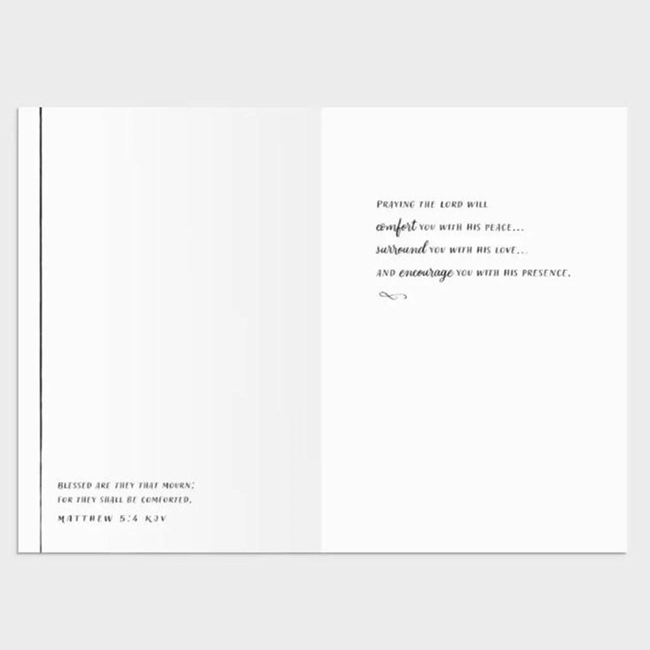 Sample of one of the inside sentiments and scripture