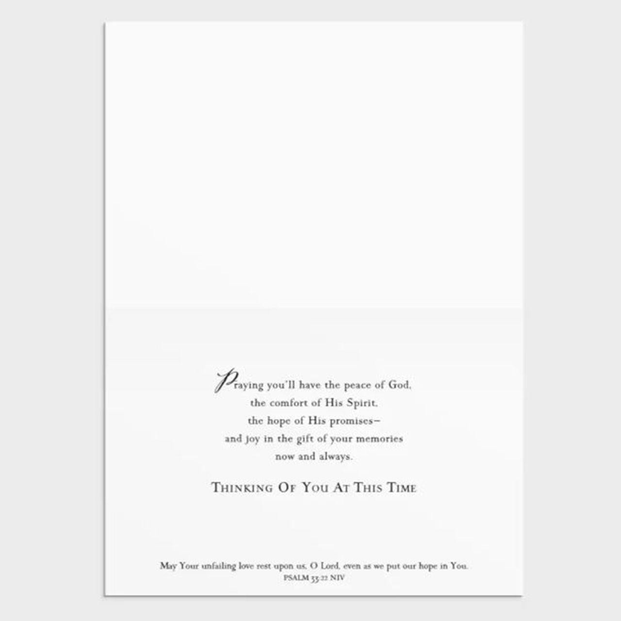 Inside verse example of the Simply Stated Boxed Sympathy Cards
