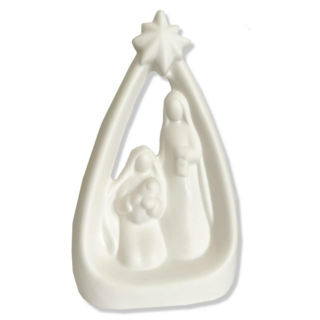 Lite-Up Ceramic Nativity Statue