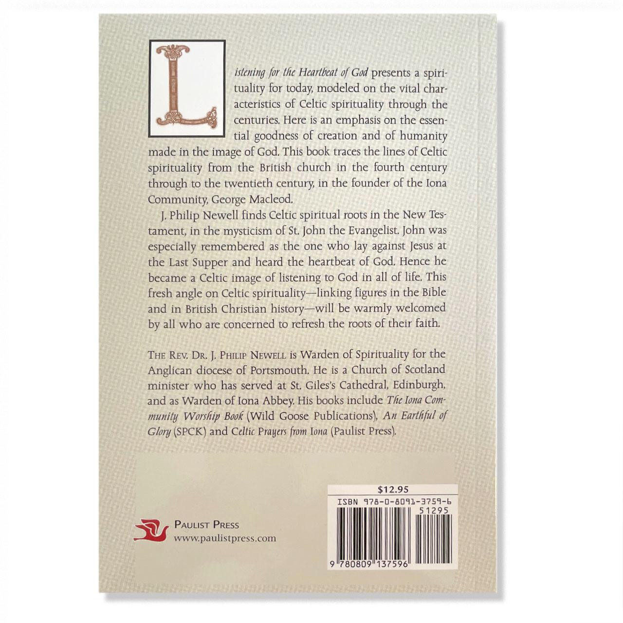 Back cover for the Listening for the Heartbeat of God