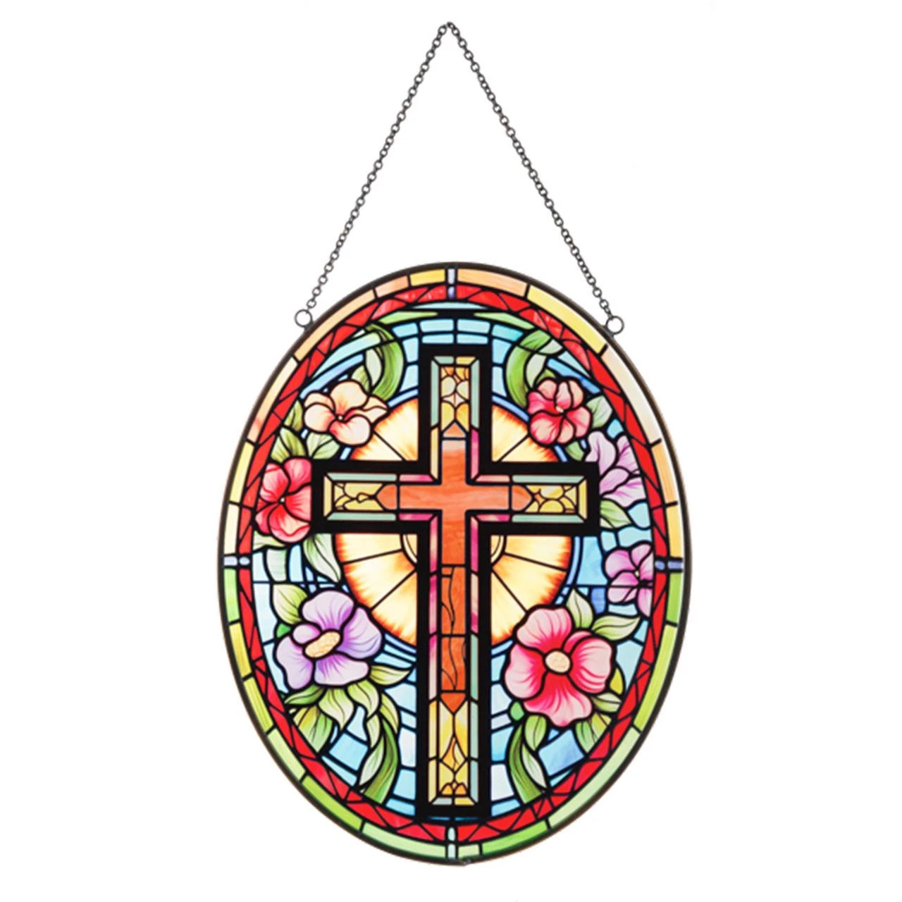 Glass Cross Suncatcher