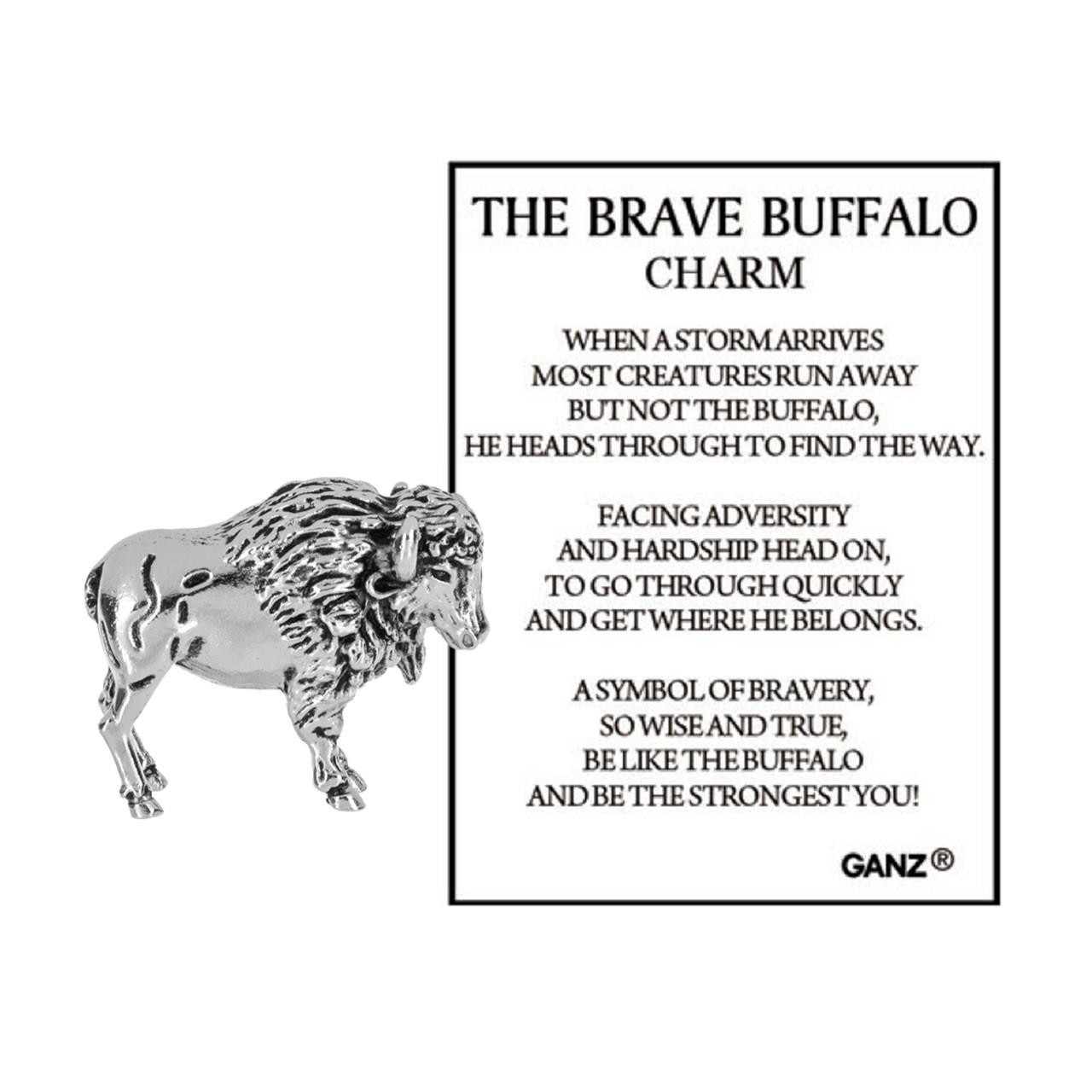 Brave Buffalo Charm
