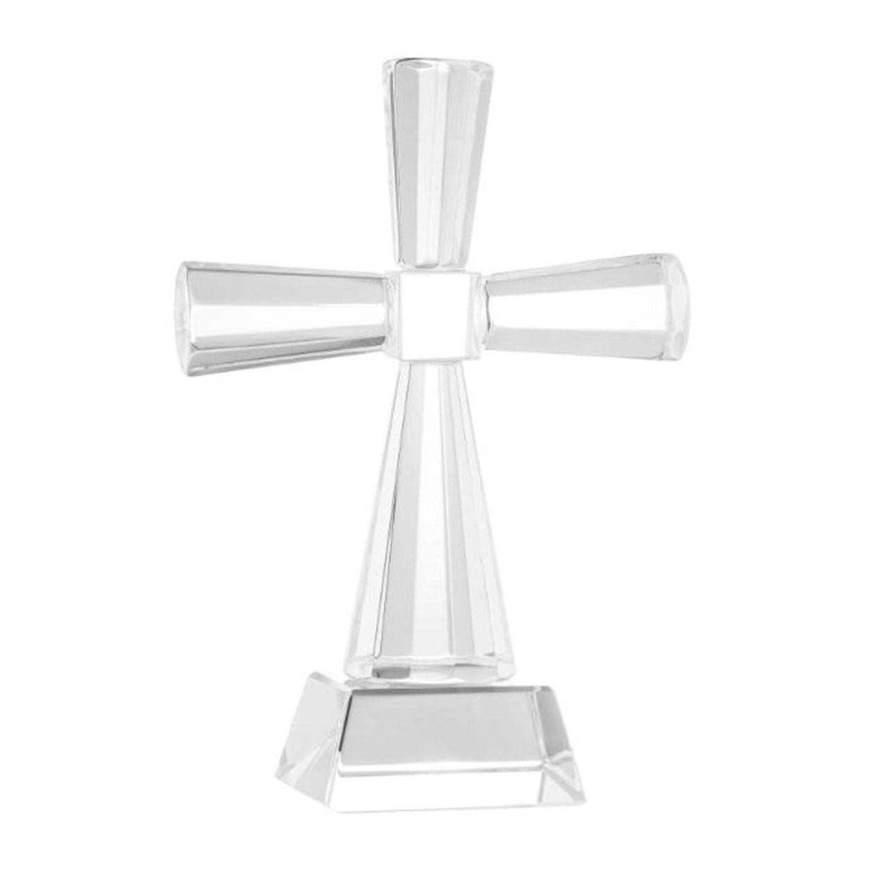 Detail of the 4.7IN Galway Crystal Cross