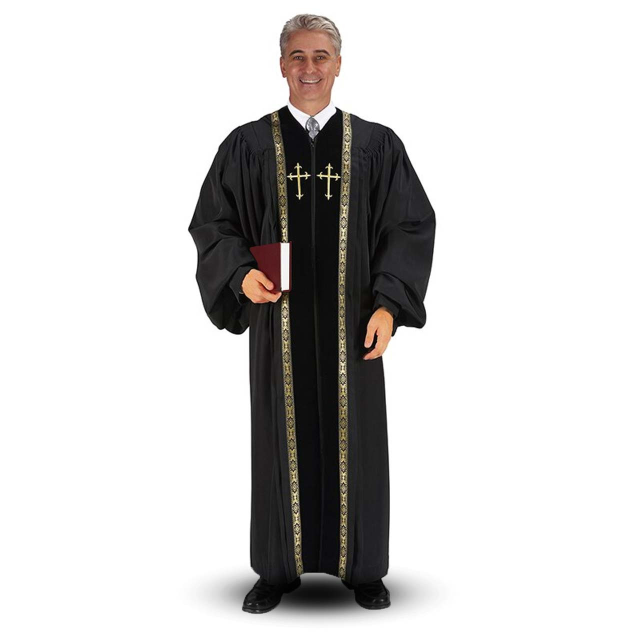 Black Oxford Pulpit Gown ( 57" Back length)