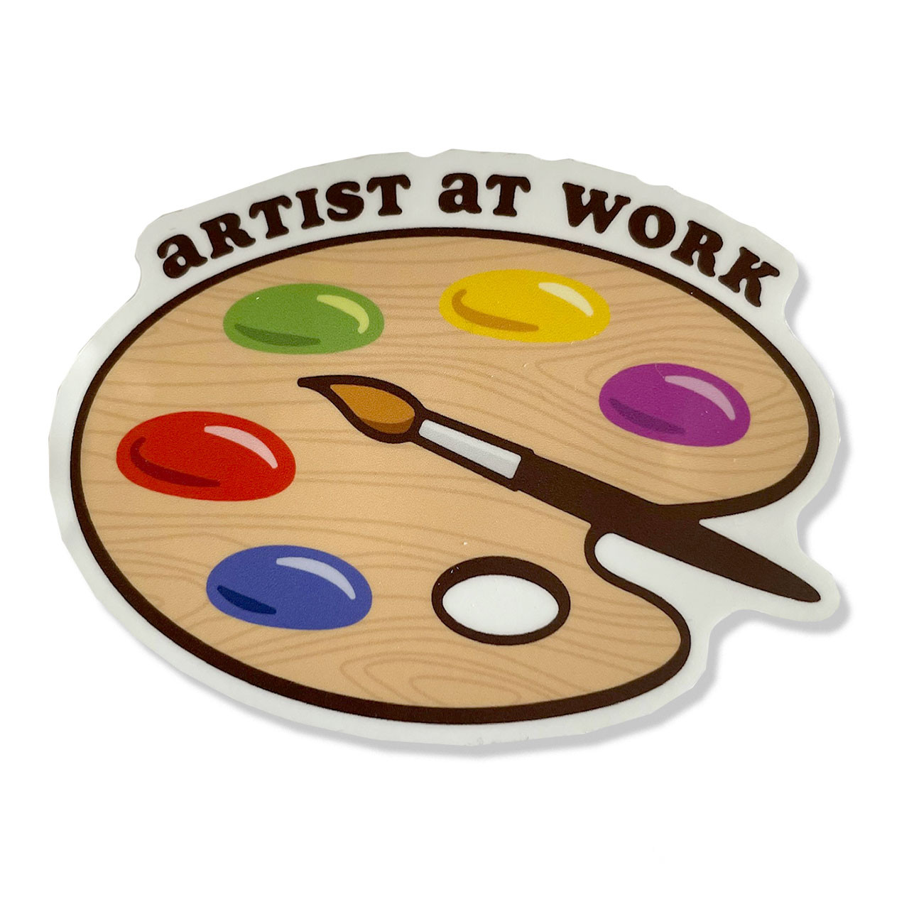 Artist At Work Vinyl Sticker
