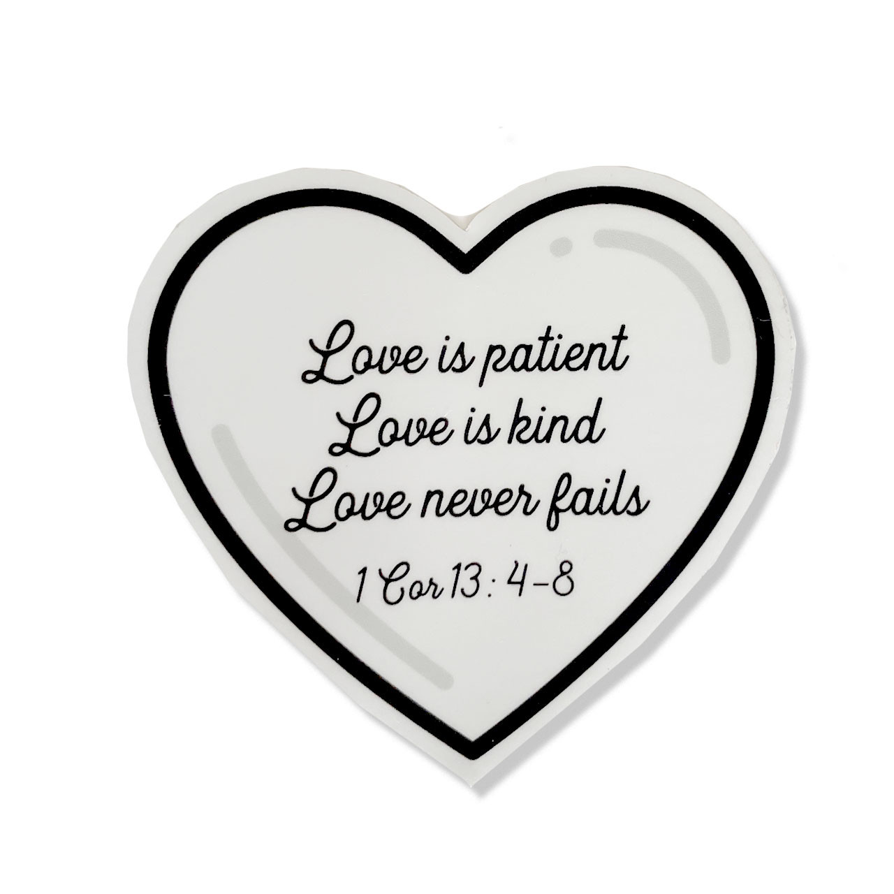 Love is Patient Vinyl Sticker