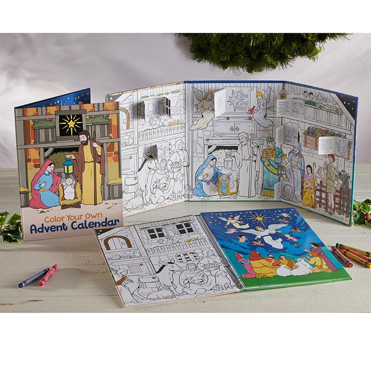 Inside the Color-Your-Own Advent Calendar