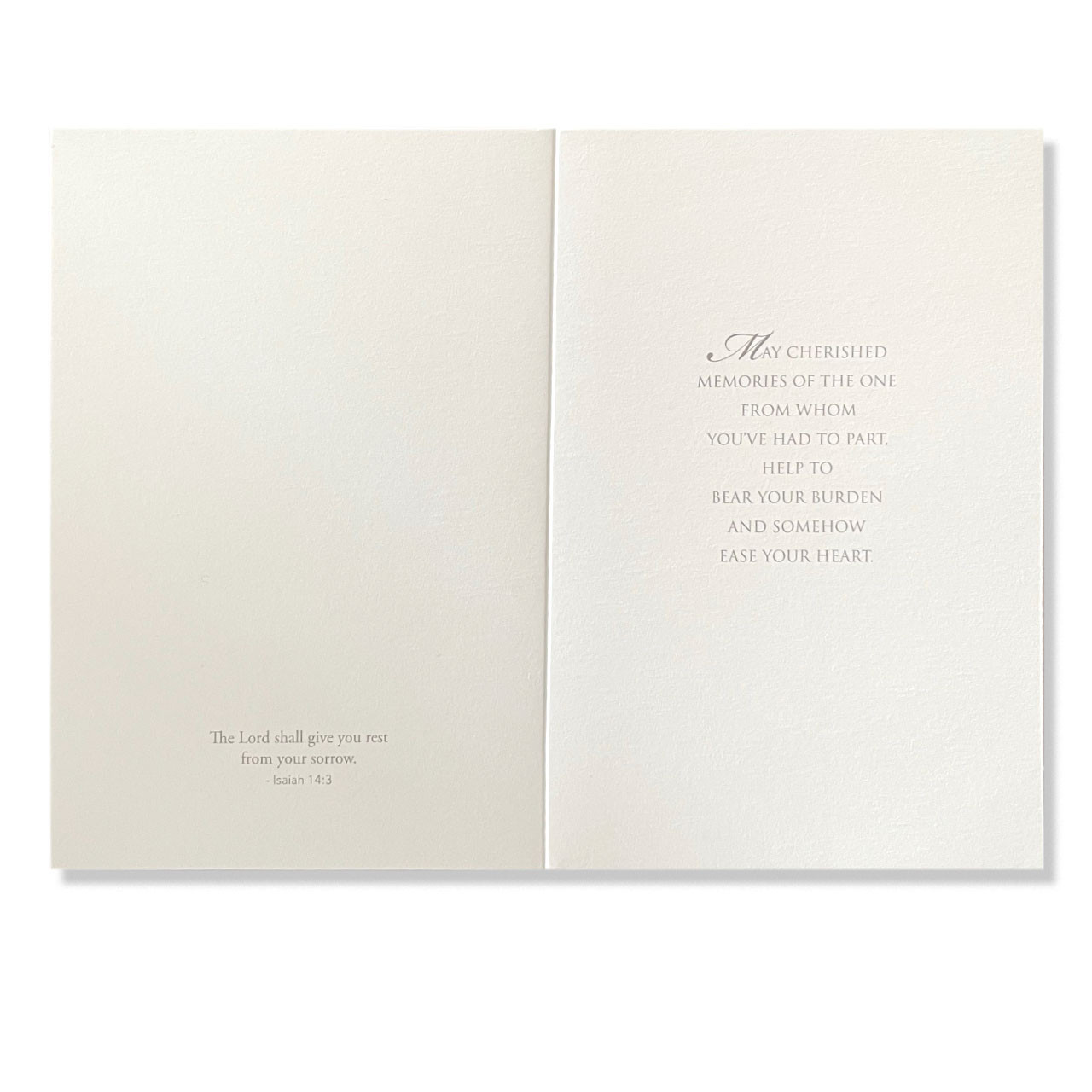 Inside the Heartfelt Sympathy Card