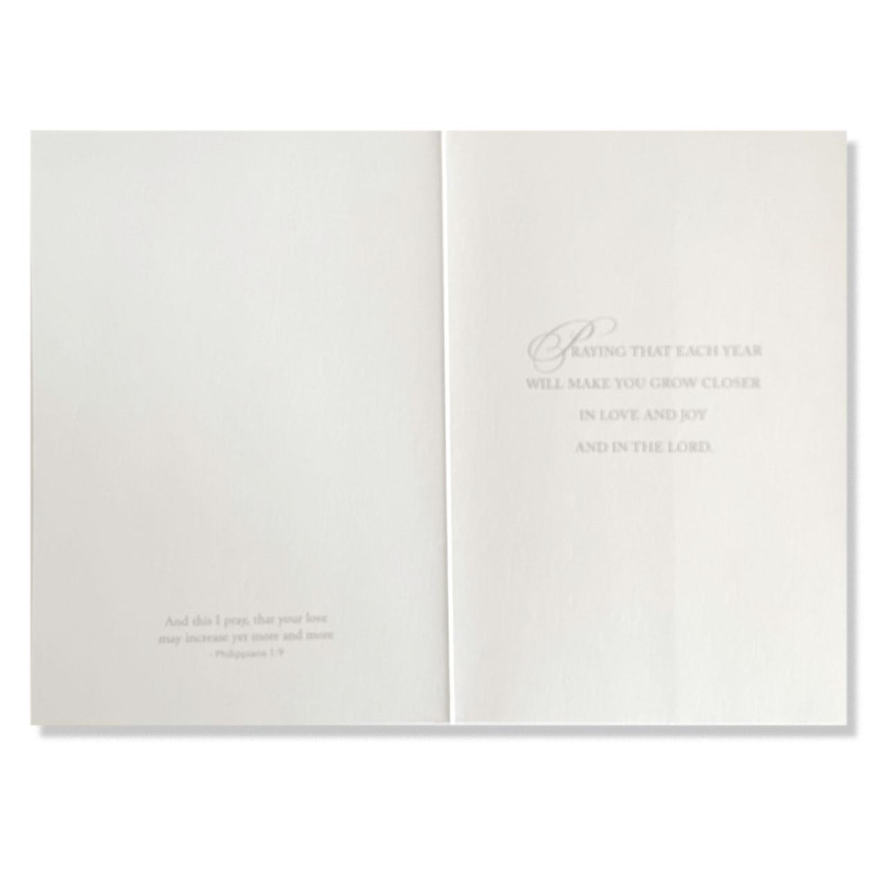 Inside of the God's Blessing on Your Anniversary Card