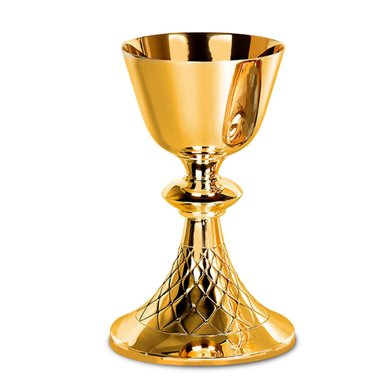 5425 14oz Chalice with Hand Chiseled Net Design
