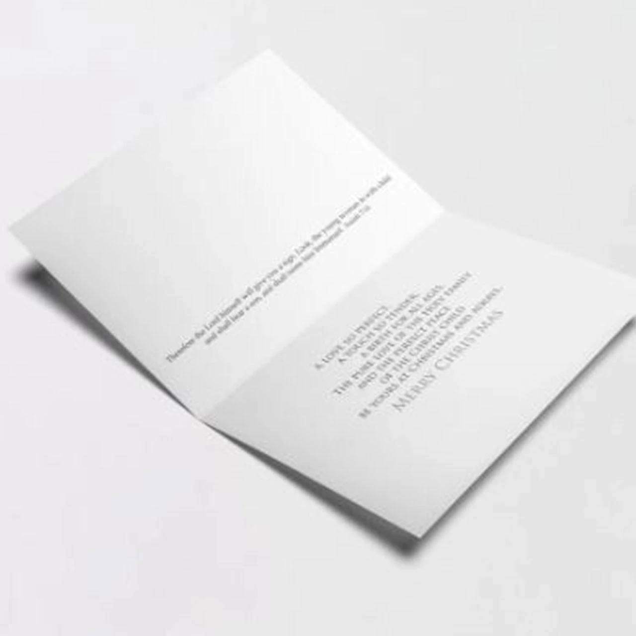 Inside greeting of the Blessings at Christmas Cards