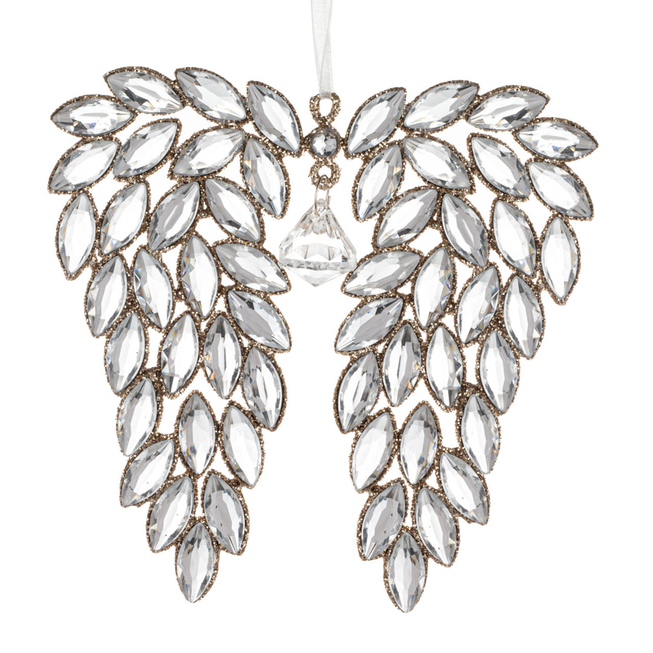 Sparkly Angel Wing Ornament