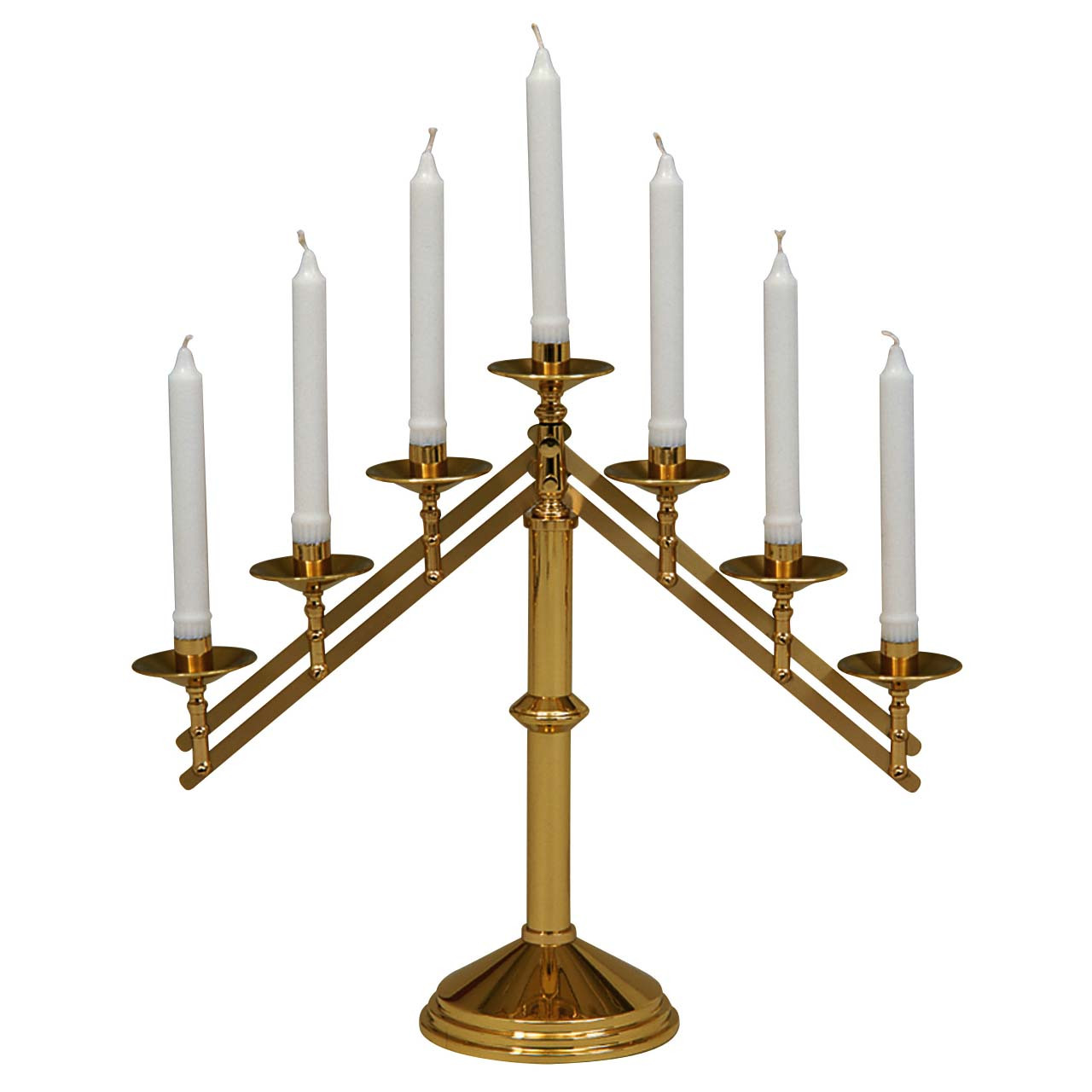 K485 Brass Altar Candelabra -7