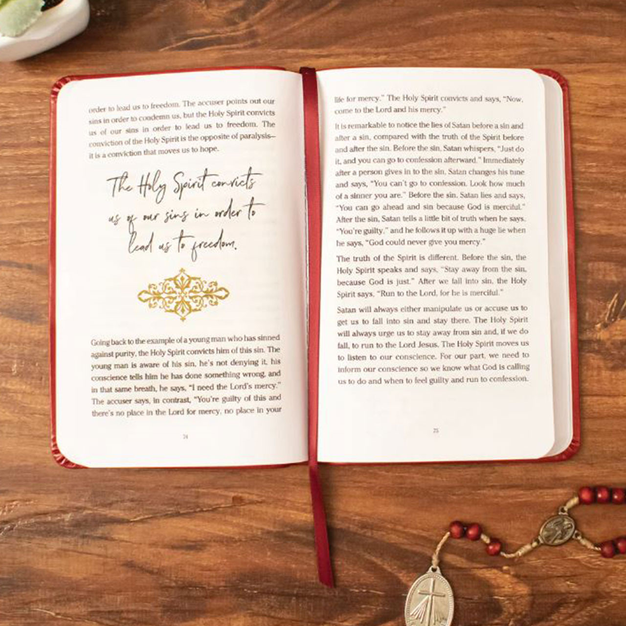 Inside pages of the Pocket Guide to Reconciliation by Fr. Schmitz & Fr. Johnson