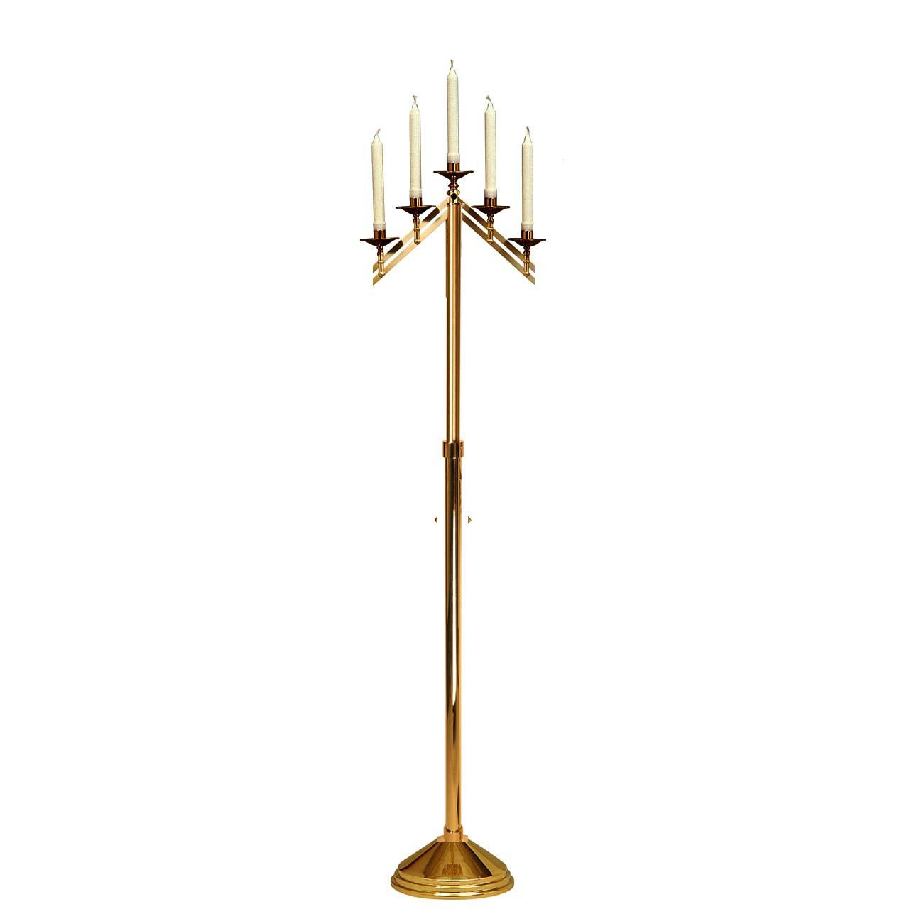 K486-A Adjustable Floor Candelabra - 5