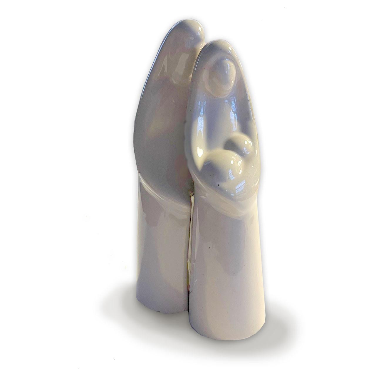 Set of 2 Stoneware Holy Family Set shown next to each other