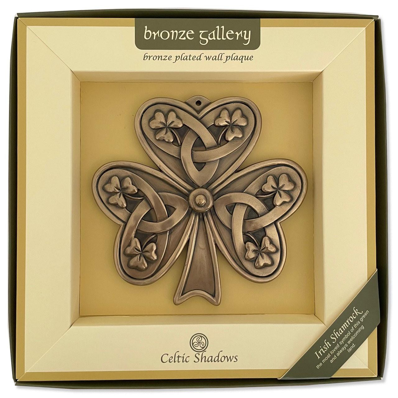 Trinity Irish Shamrock Plaque in packaging