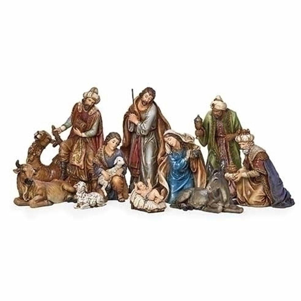 10 PC Traditional Nativity Set 19IN scale