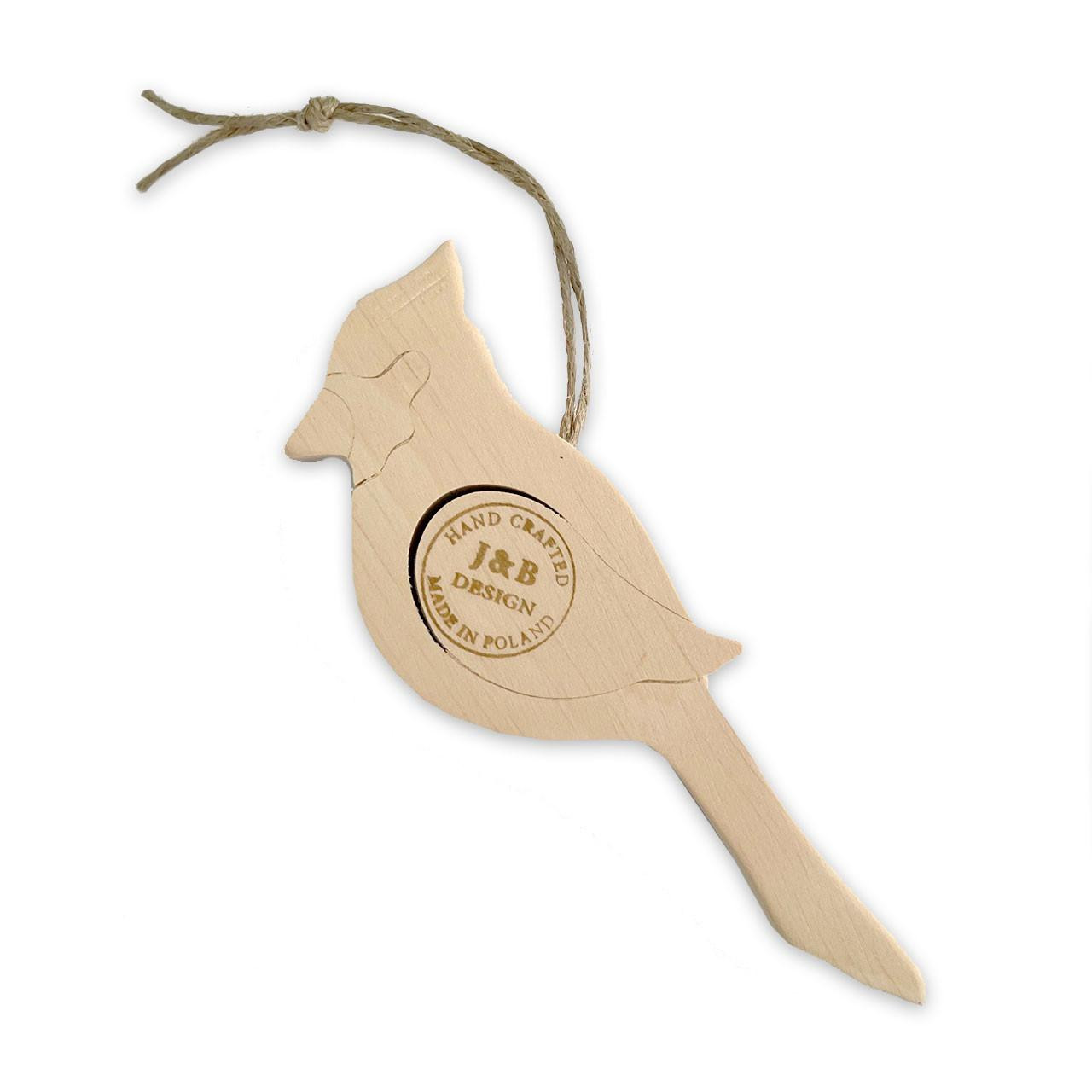 Back of the Bark Cardinal Ornament