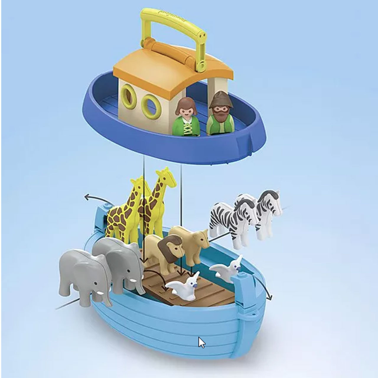 Diagram showing how all the parts come together to make it transport easily