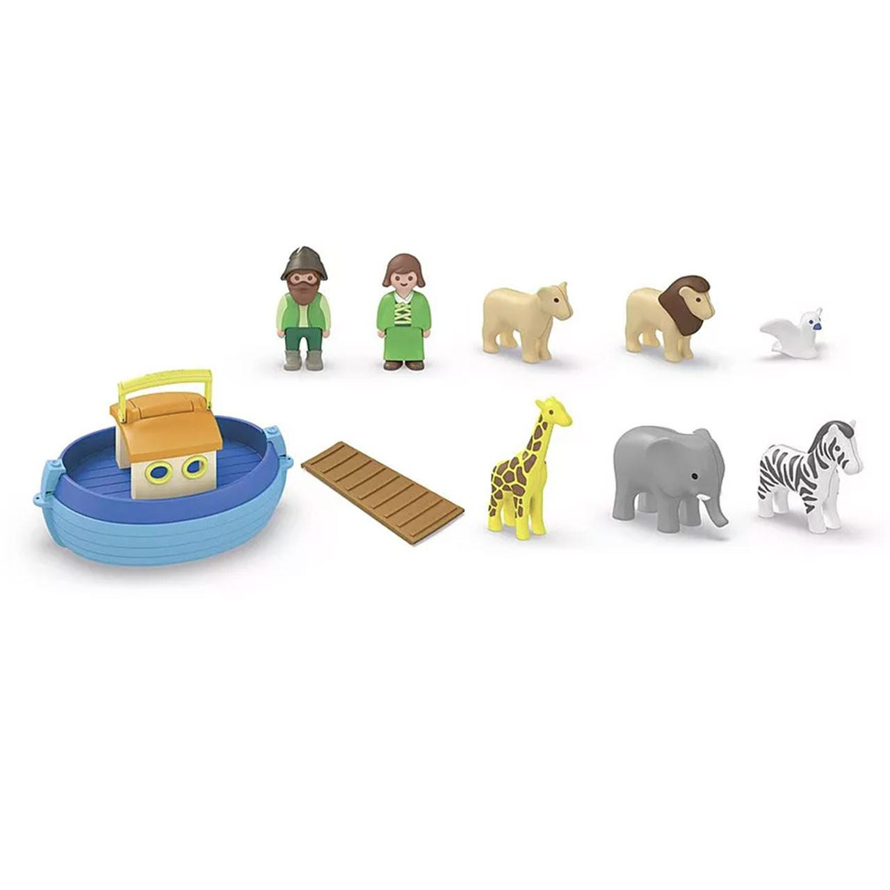 All 15 pieces in the Playmobil My Take Along Noah's Ark