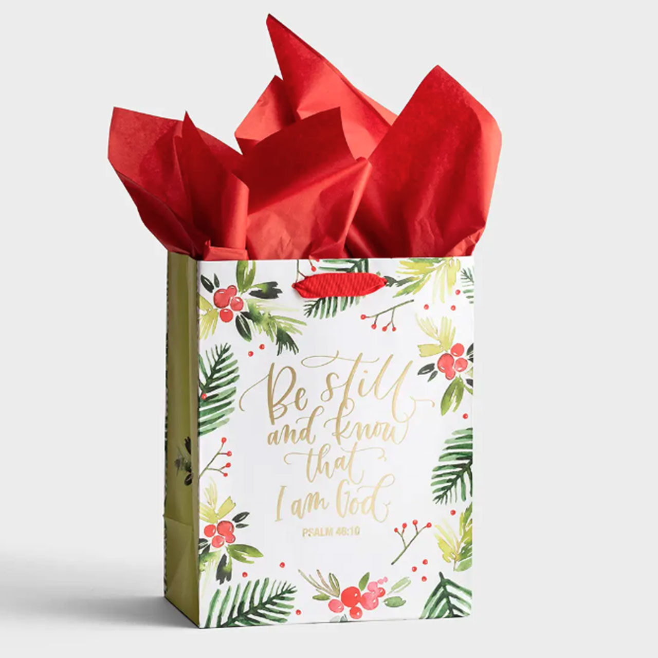 Medium Be Still Christmas Gift Bag