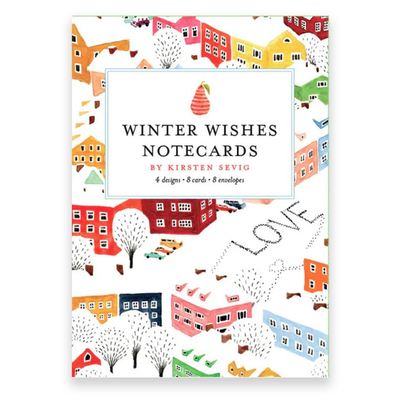 Winter Wishes Notecards by Kirsten Sevig