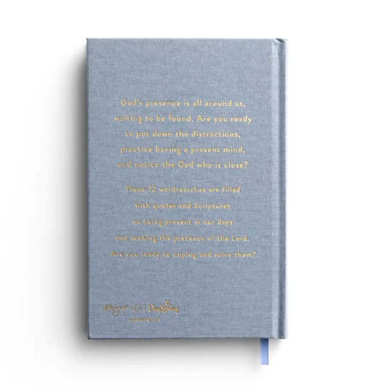 Back Cover of The Wordsearch Book: Presence