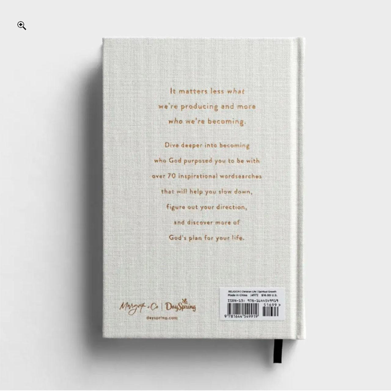 Back Cover of The Wordsearch Book: Becoming