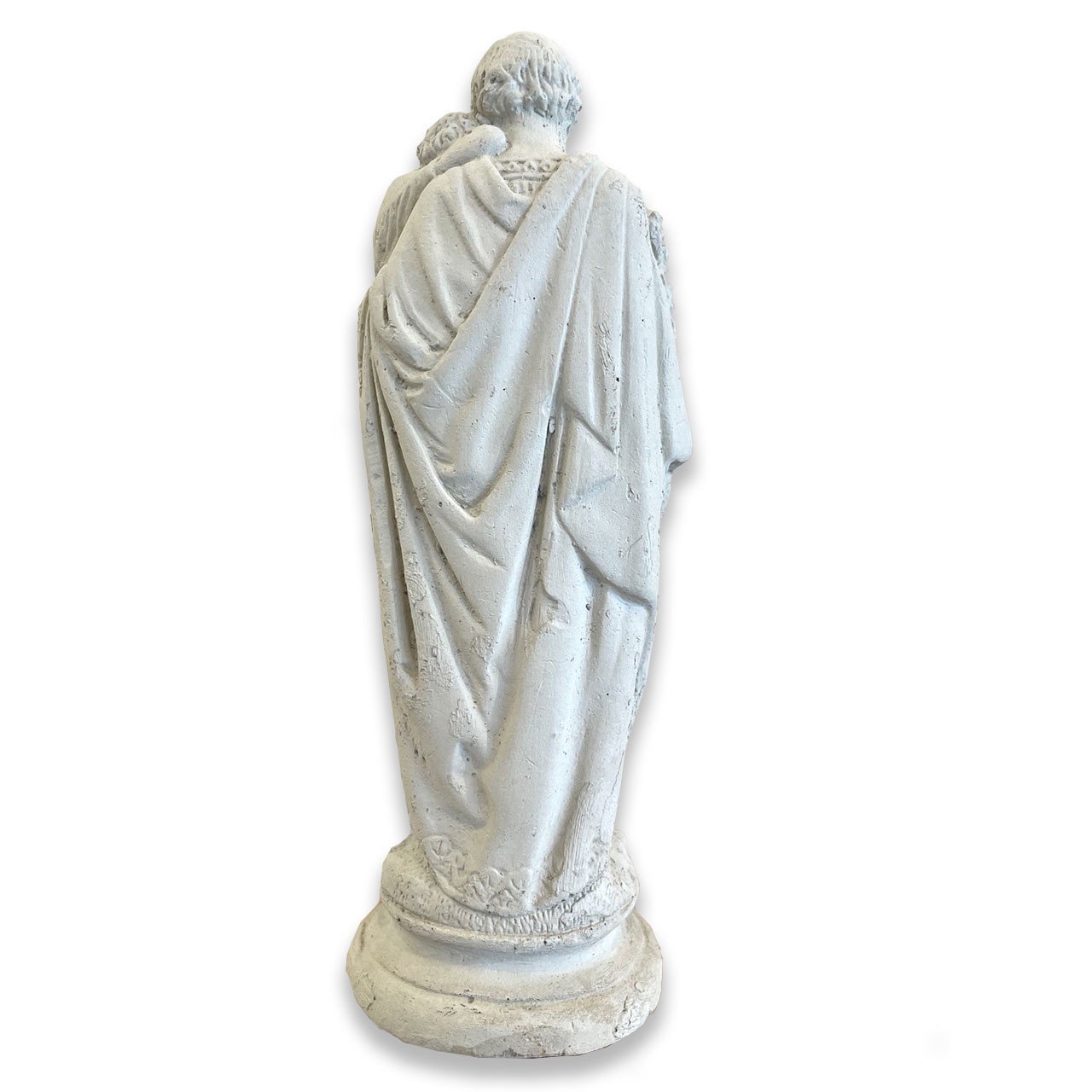 Back of the 8IN Stone St. Joseph Statue