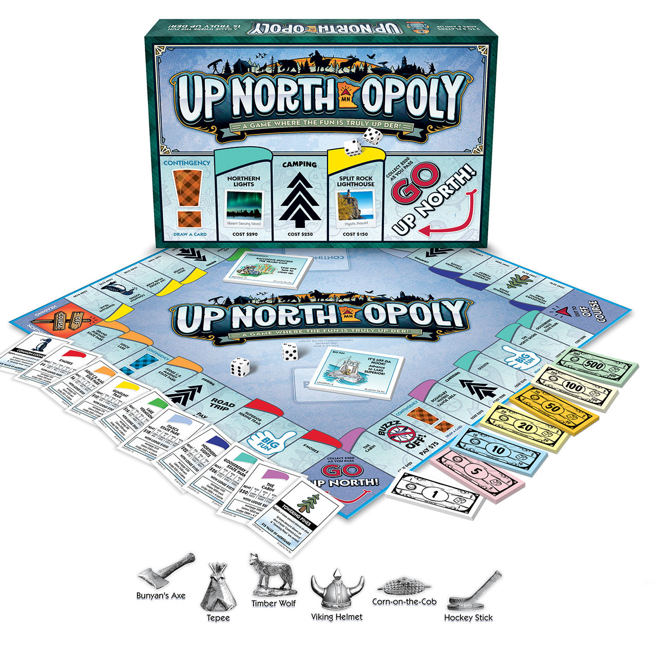 UP NORTH-OPOLY Board Game