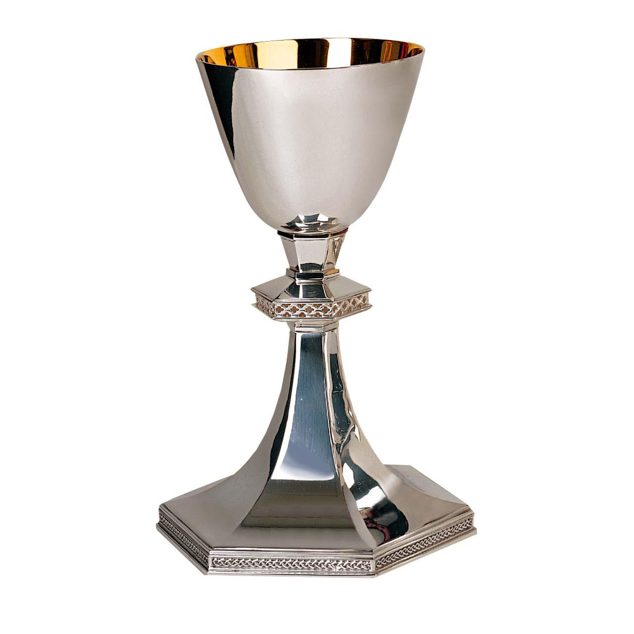 2404 Silver Plate Chalice and 6-1/4" Dish Paten