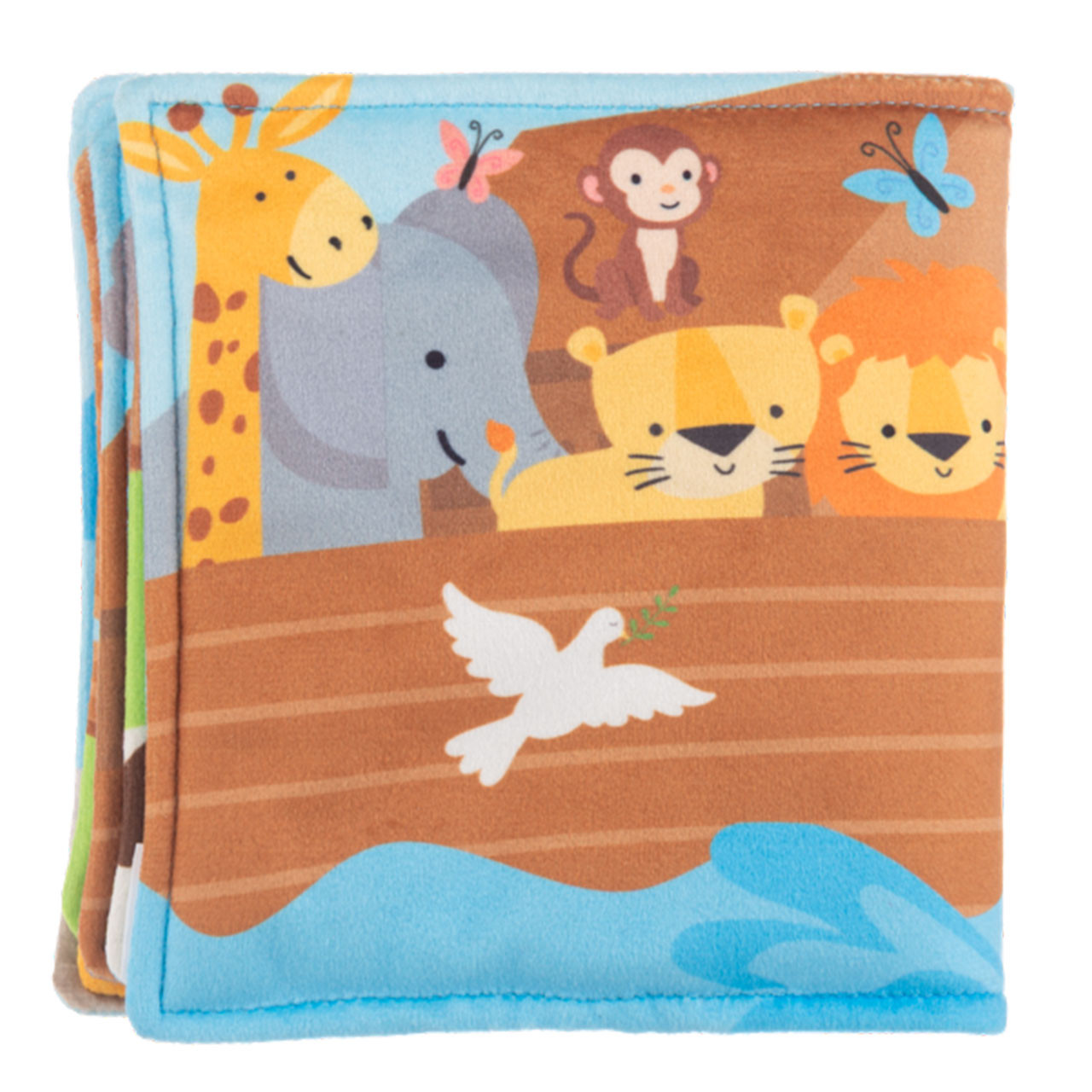 Back of the Soft Noah's Ark Baby Book