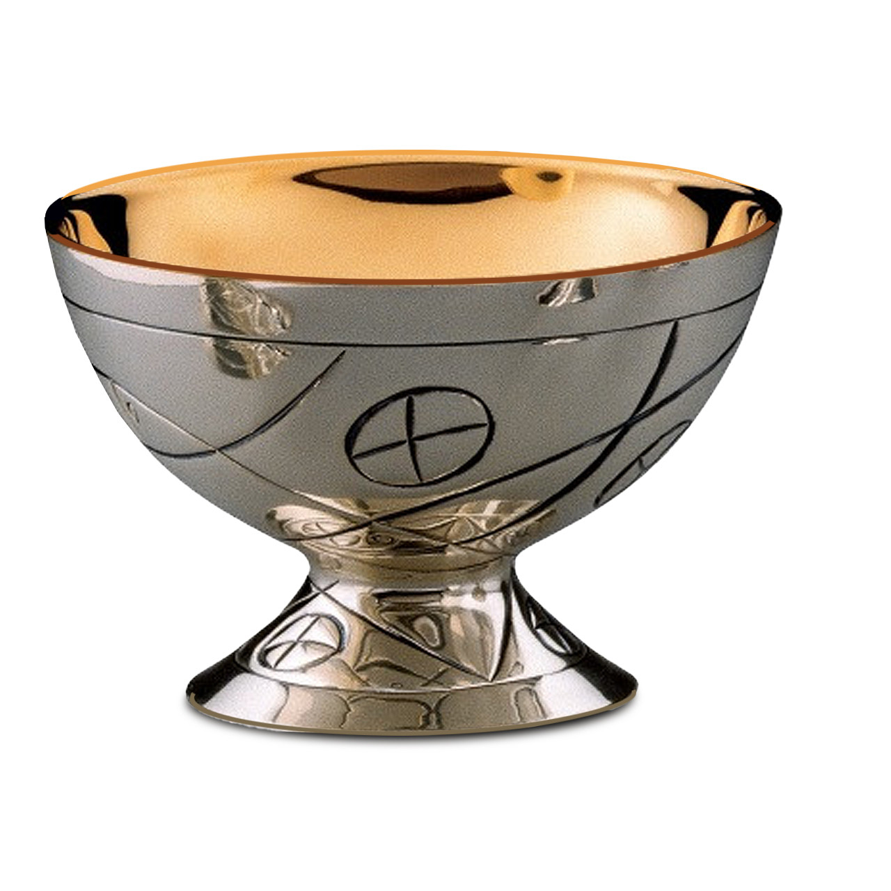 2402 Open Ciboria with Fish & Loaves Motif