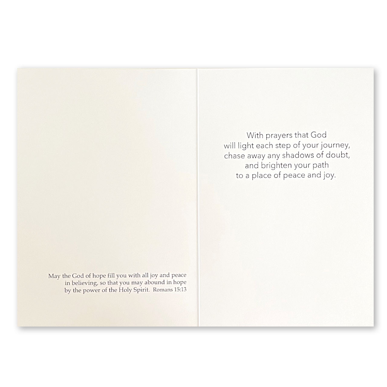 Inside of the CB10541 Peace and Joy Card