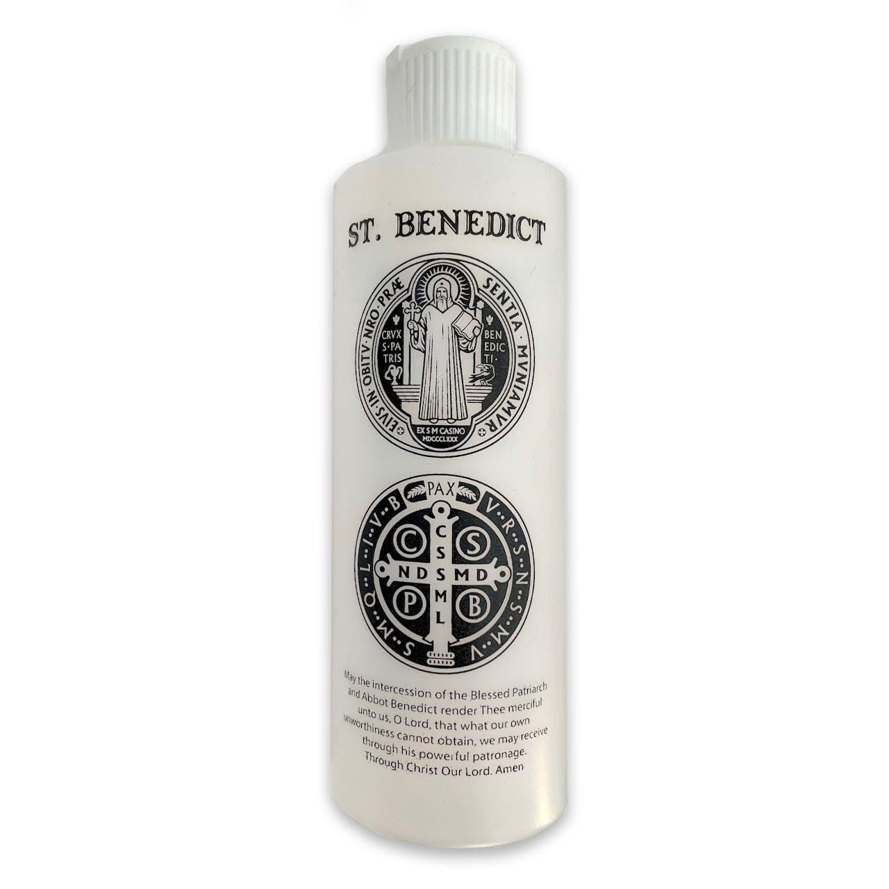 8OZ St. Benedict Holy Water Bottle