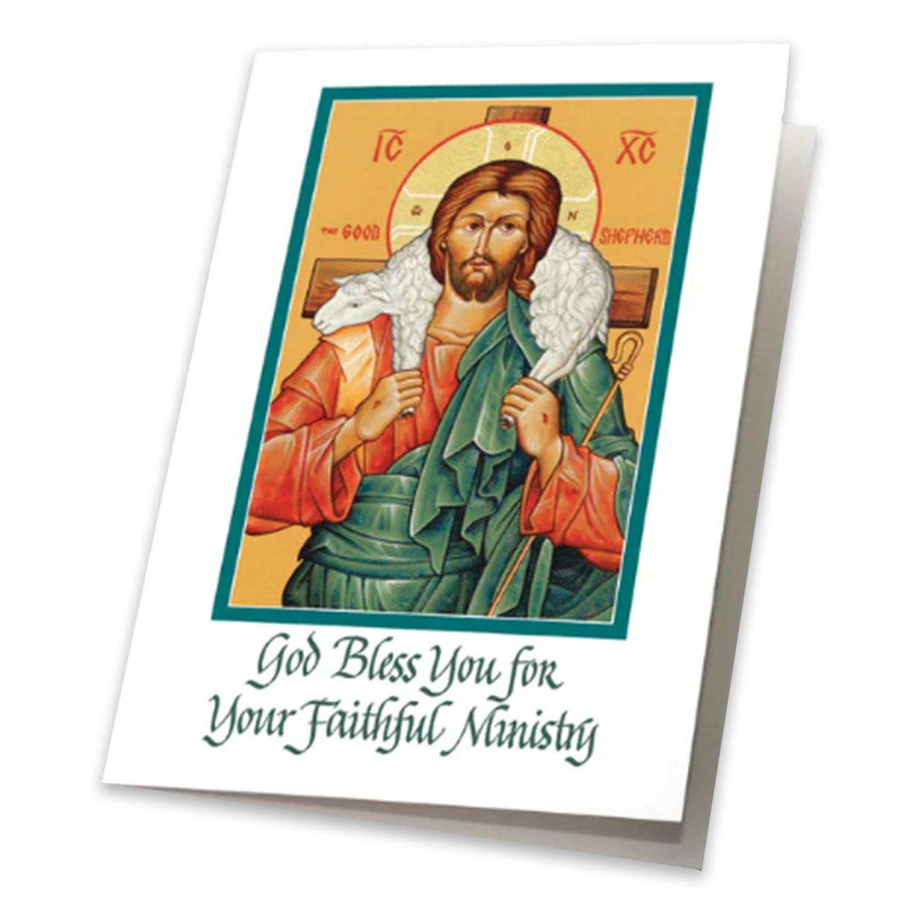 WCB1509 Bless Your Faithful Ministry Card