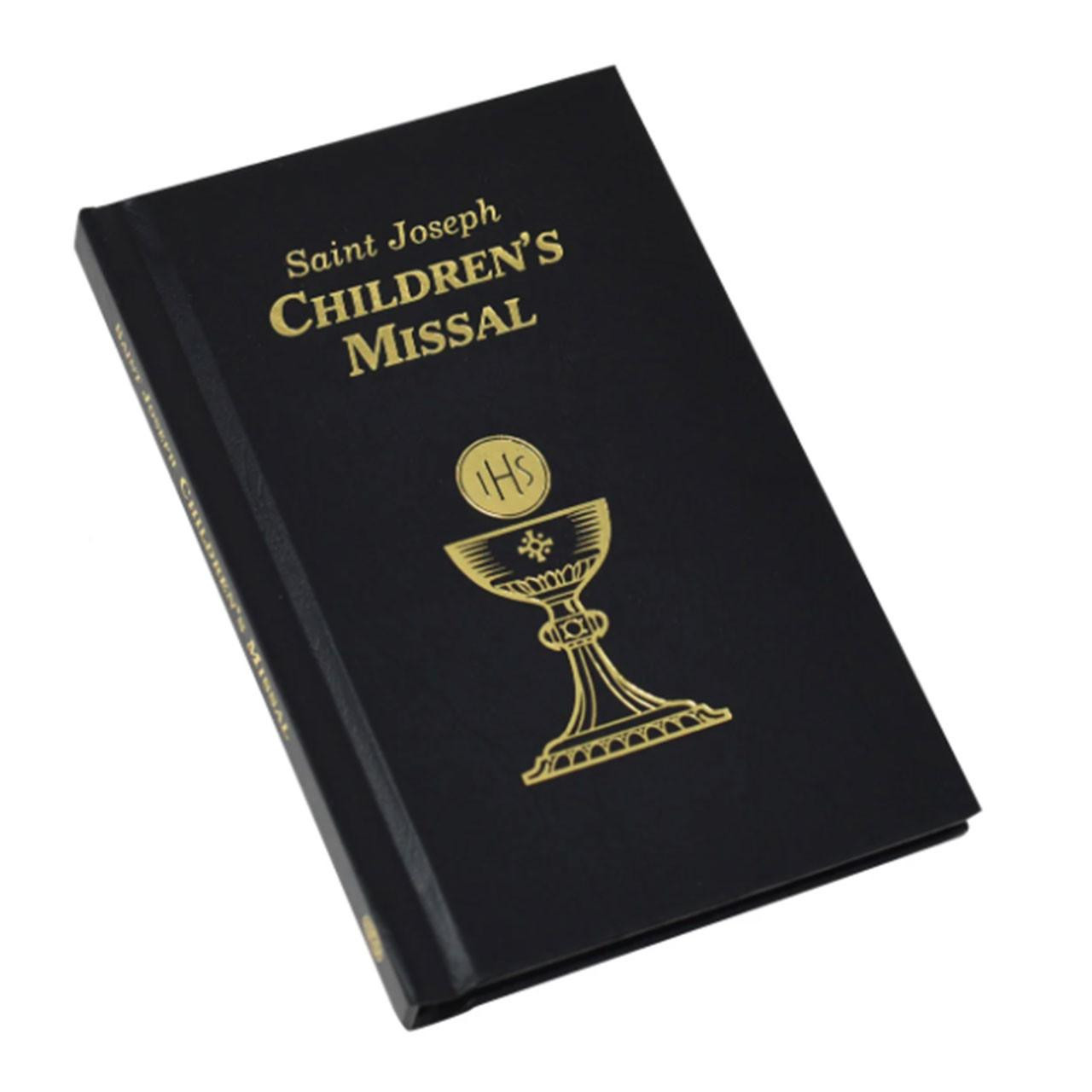 St. Joseph Children's Missal with black imitation leather cover