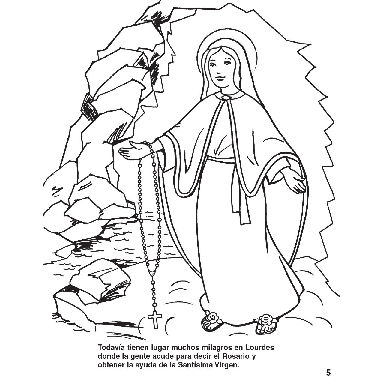 El Libro para Colorear sobre el Rosario - page 5