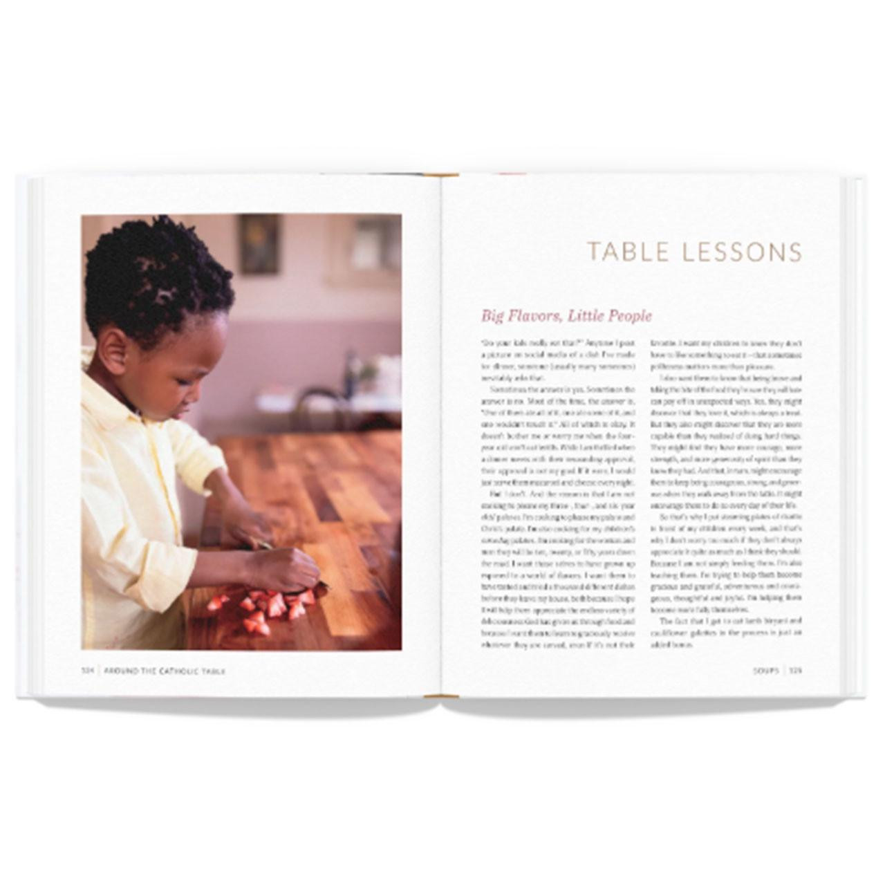 Another inside spread of Around the Catholic Table: 100 Simple Recipes