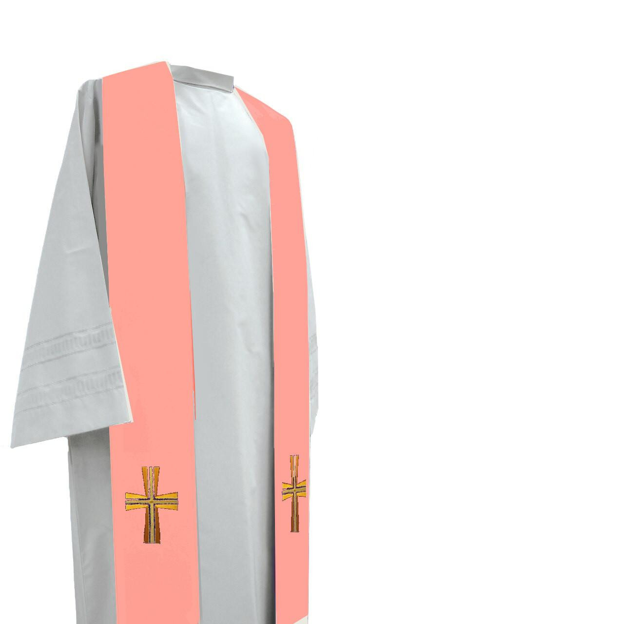 652 Overlay Stole in Primavera Rose