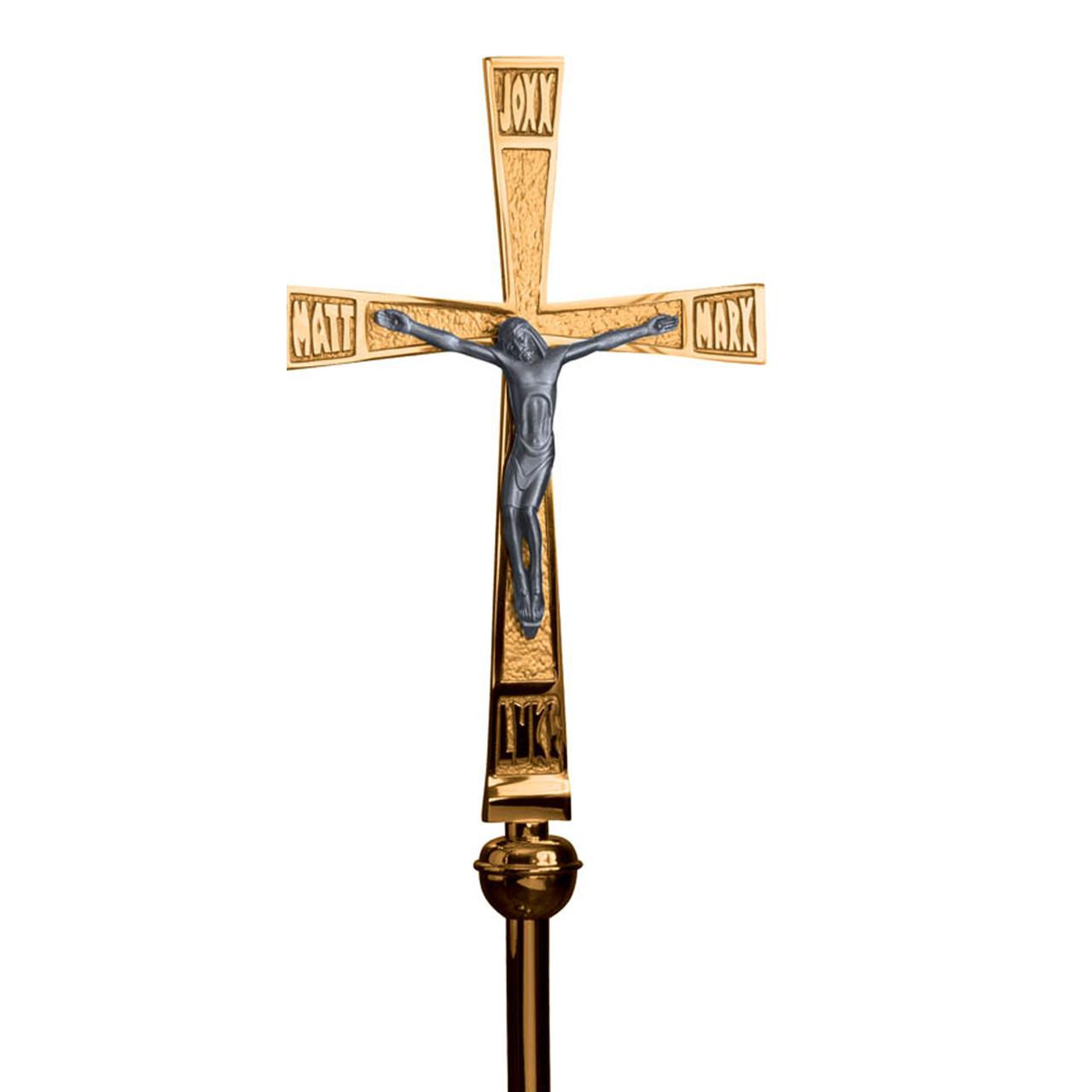 381-0271 Processional Crucifix with Gospel Names