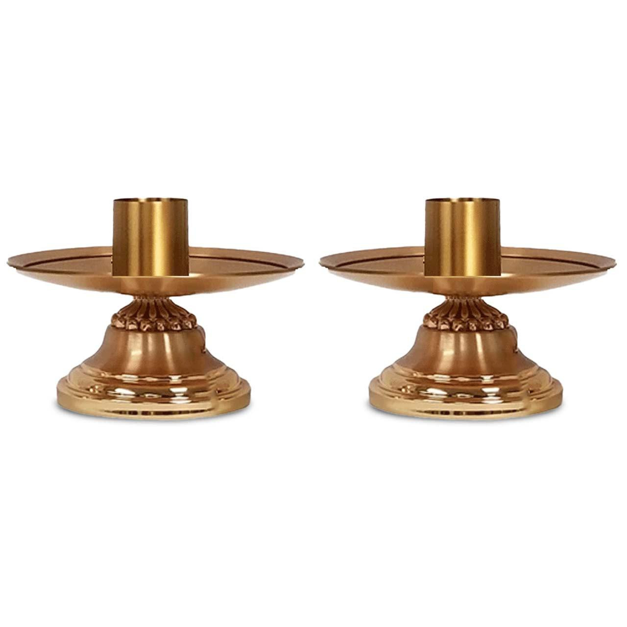 914 Brass Altar Candlesticks / Pair