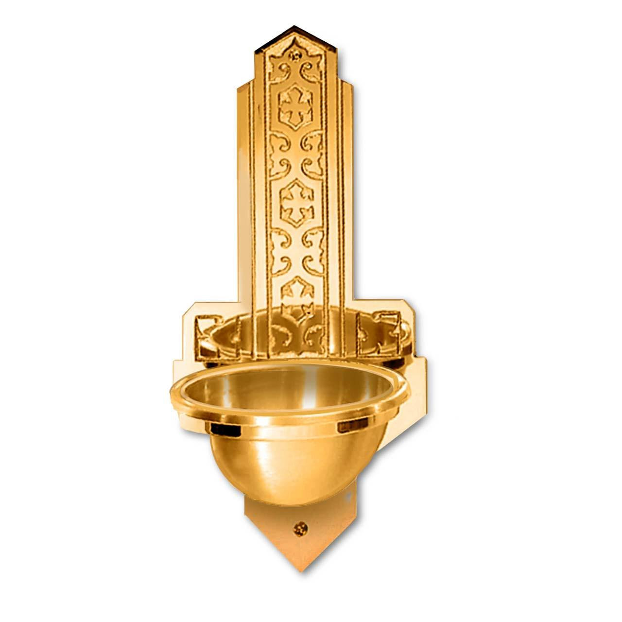 24283C Holy Water Font from Excelsis Brass
