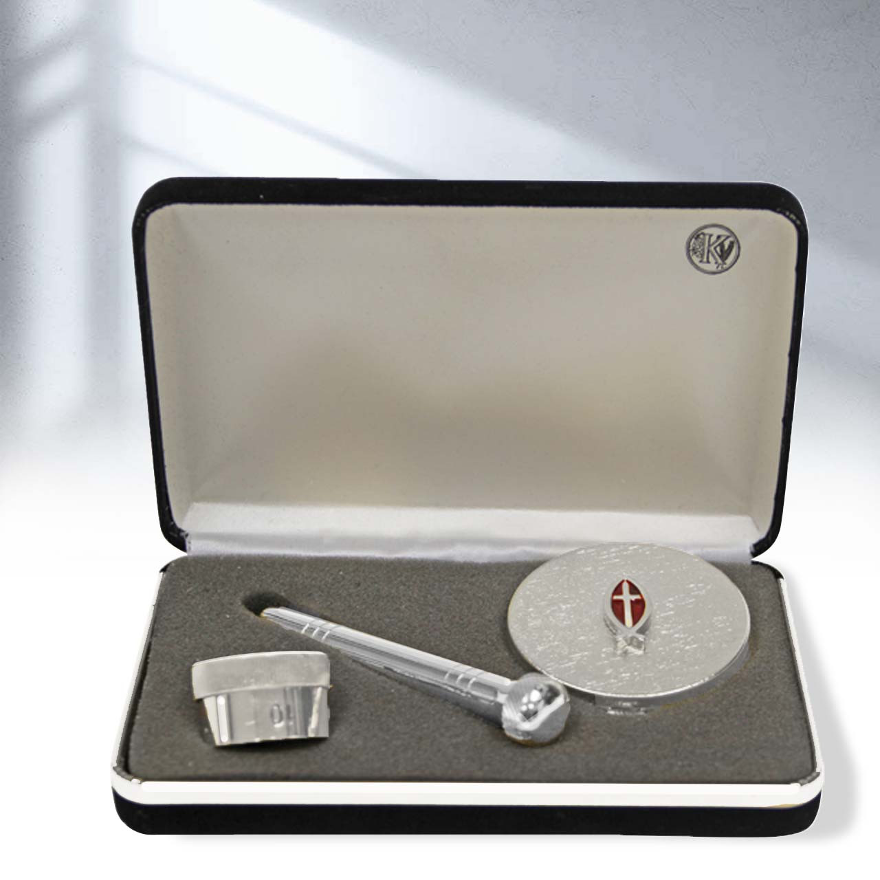 K228 Pastoral/Deacon Set (Nickel-Plate) with Case