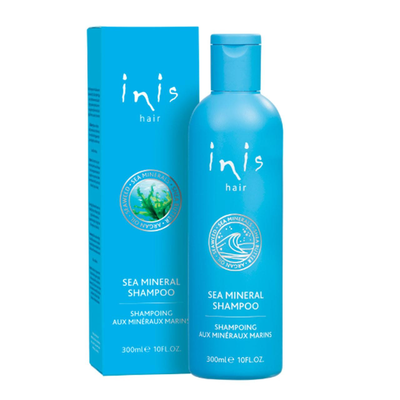 Inis Sea Mineral Shampoo 10oz. shown with the box