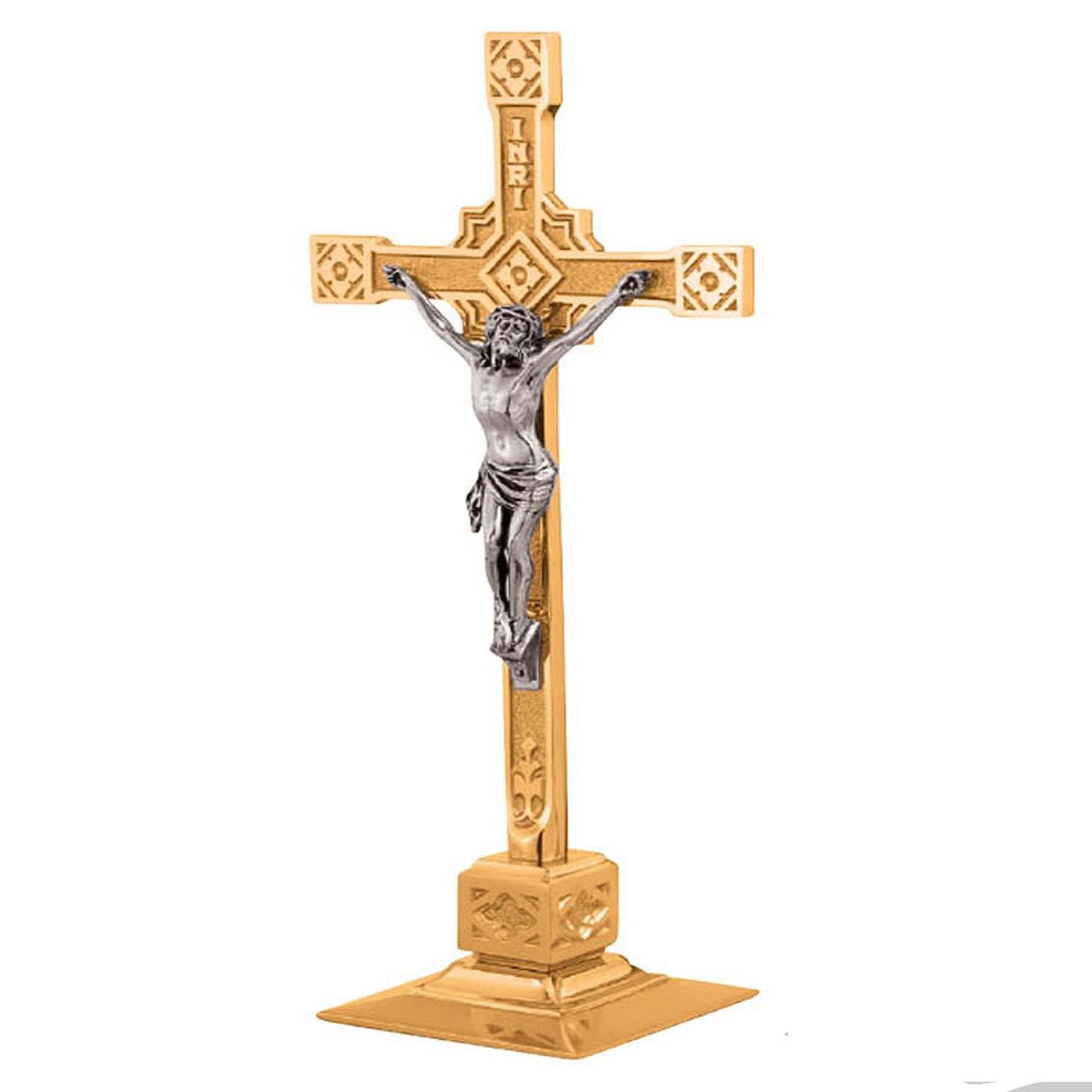 408-133 Altar Crucifix | Bronze or Brass |12" or 18" Bronze