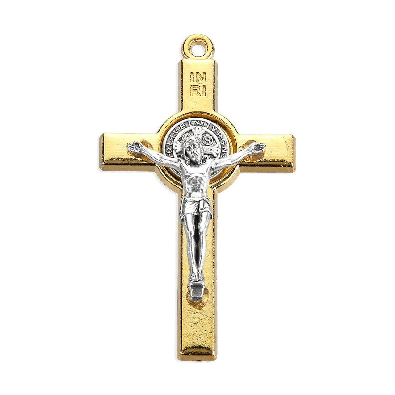 2IN Gold St. Benedict Crucifix
